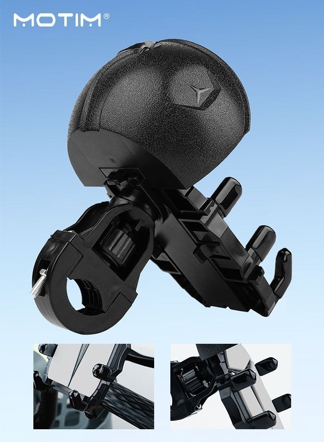 Motim Phone Holder for Bike and Motorcycle, Shock-absorbing Waterproof Phone Mount with Sunshade for 4.7 inch-7.2 inch Phones  iPhone, Samsung and other Phones - Image 5